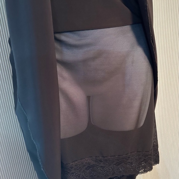 Boston Proper slip on skirt with built in skirt - Picture 2 of 4